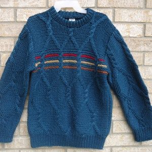 SIZE L. BHS cable knit sweater.